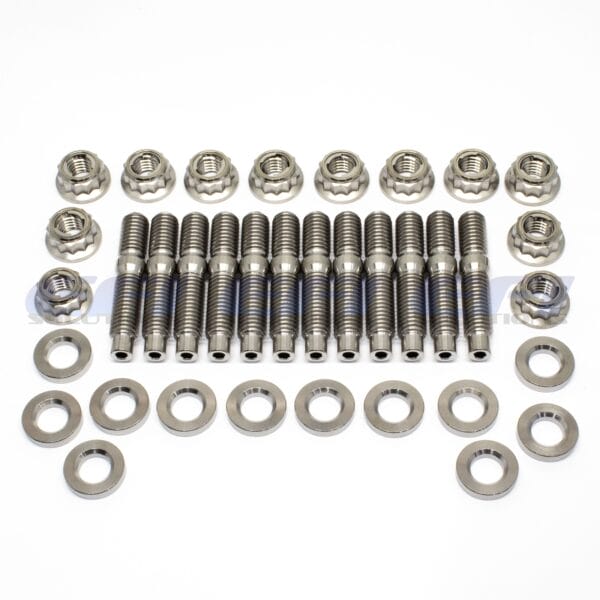 Taarks M10 Titanium Stud, Washer & Nut Kit (12 pcs)