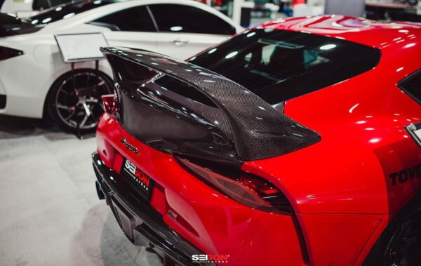 Seibon MB Style Carbon Fibre Rear Spoiler Toyota Supra A90 - Image 10