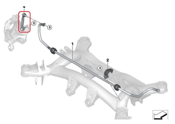 Verkline Rear Swaybar Endlinks Toyota Supra A90 & BMW Z4 G29 - Image 2