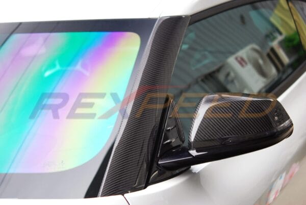Rexpeed Supra GR 2020+ Dry Carbon Exterior A Pillar Cover-Gloss