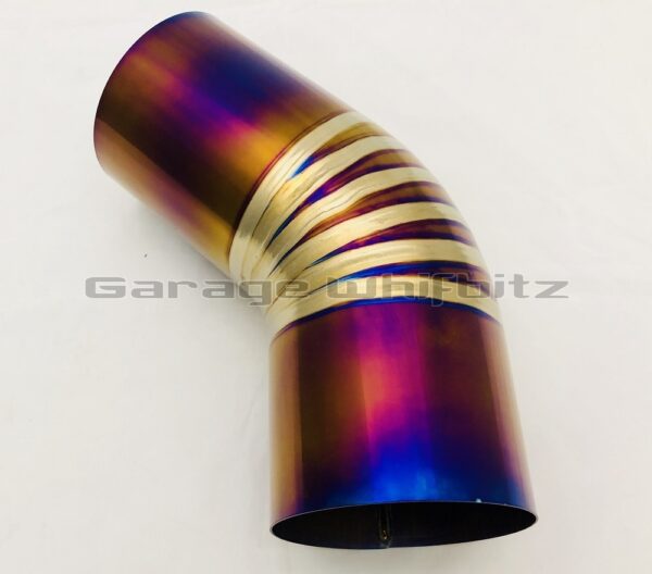 Whifbitz 5" Titanium Air Intake Pipe 45 Degree
